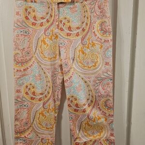 Austin Clothing Co. Paisley Pants in Pink and Yellow